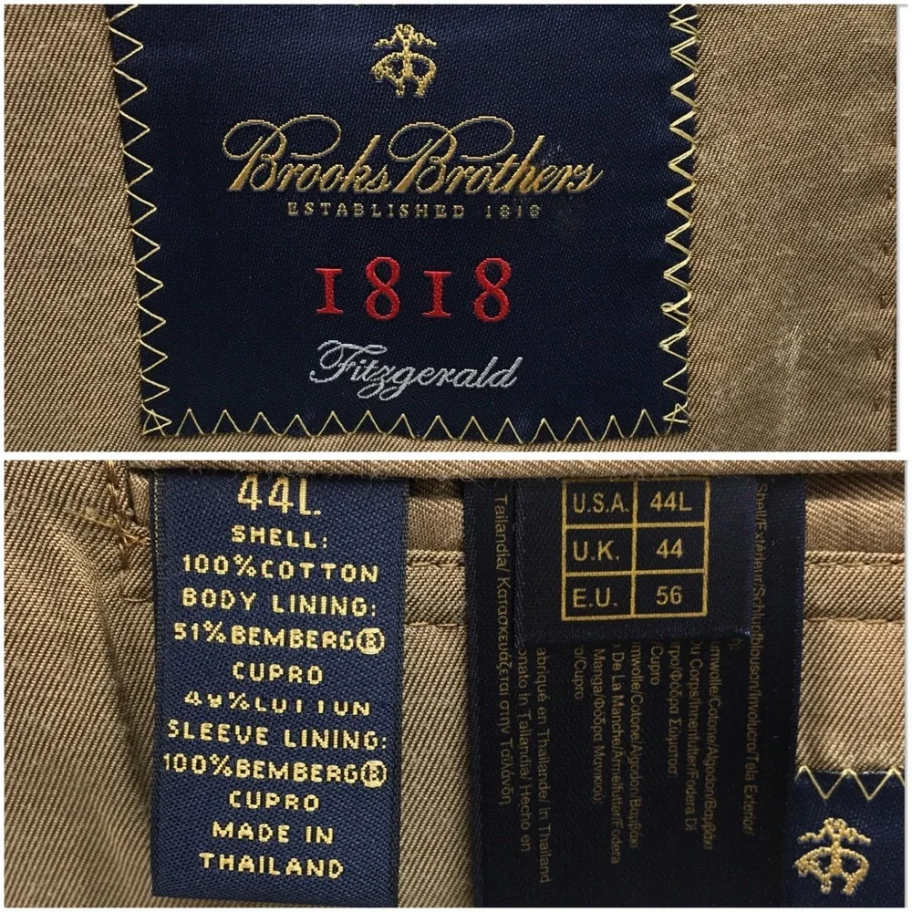 BROOKS BROTHERS Mens Corduroy Blazer Sport Coat Casual Jacket 44L Suit (SPOTS)